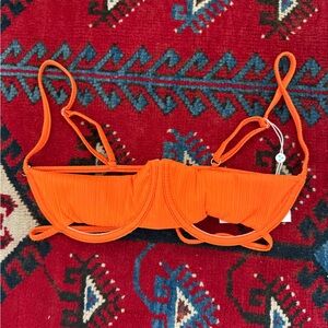 FRANKIE’S BIKINIS CAMPBELL PLISSE TOP NWT BATHING SUIT BIKINI